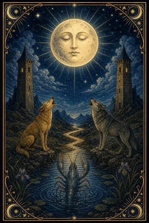 タロットカード「月(The Moon)」